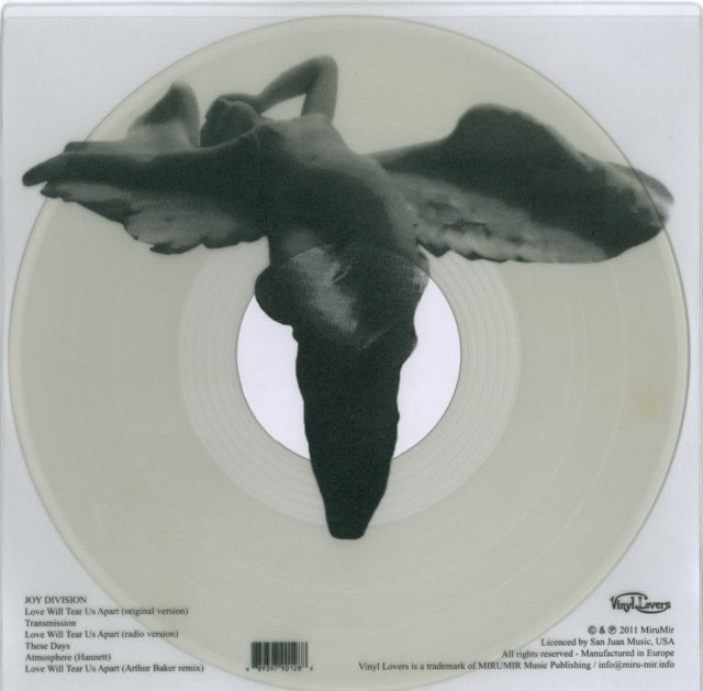 Joy Division - Love Will Tear Us Apart - Clear Vinyl LP Record