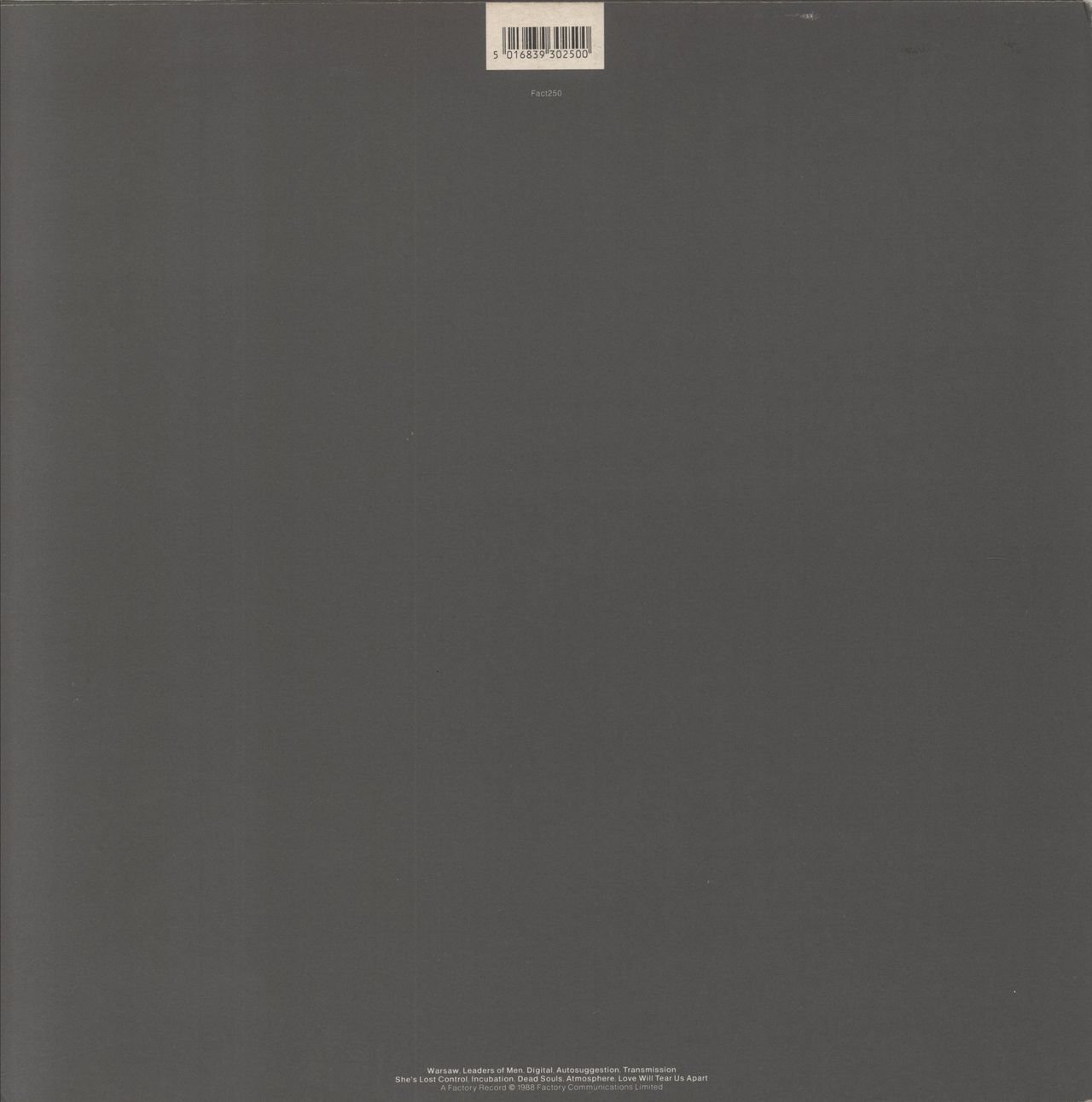 Joy Division Substance 1977-1980 - VG UK Vinyl LP