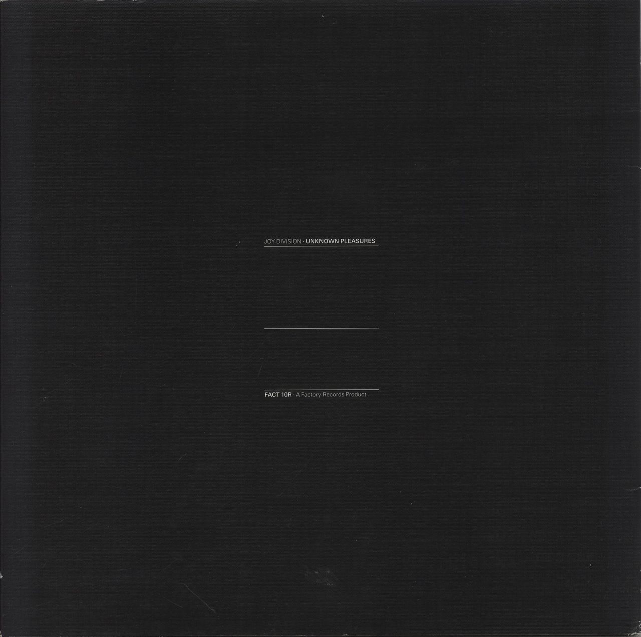 Joy Division Unknown Pleasures - 180 Gram Vinyl - VG UK Vinyl LP