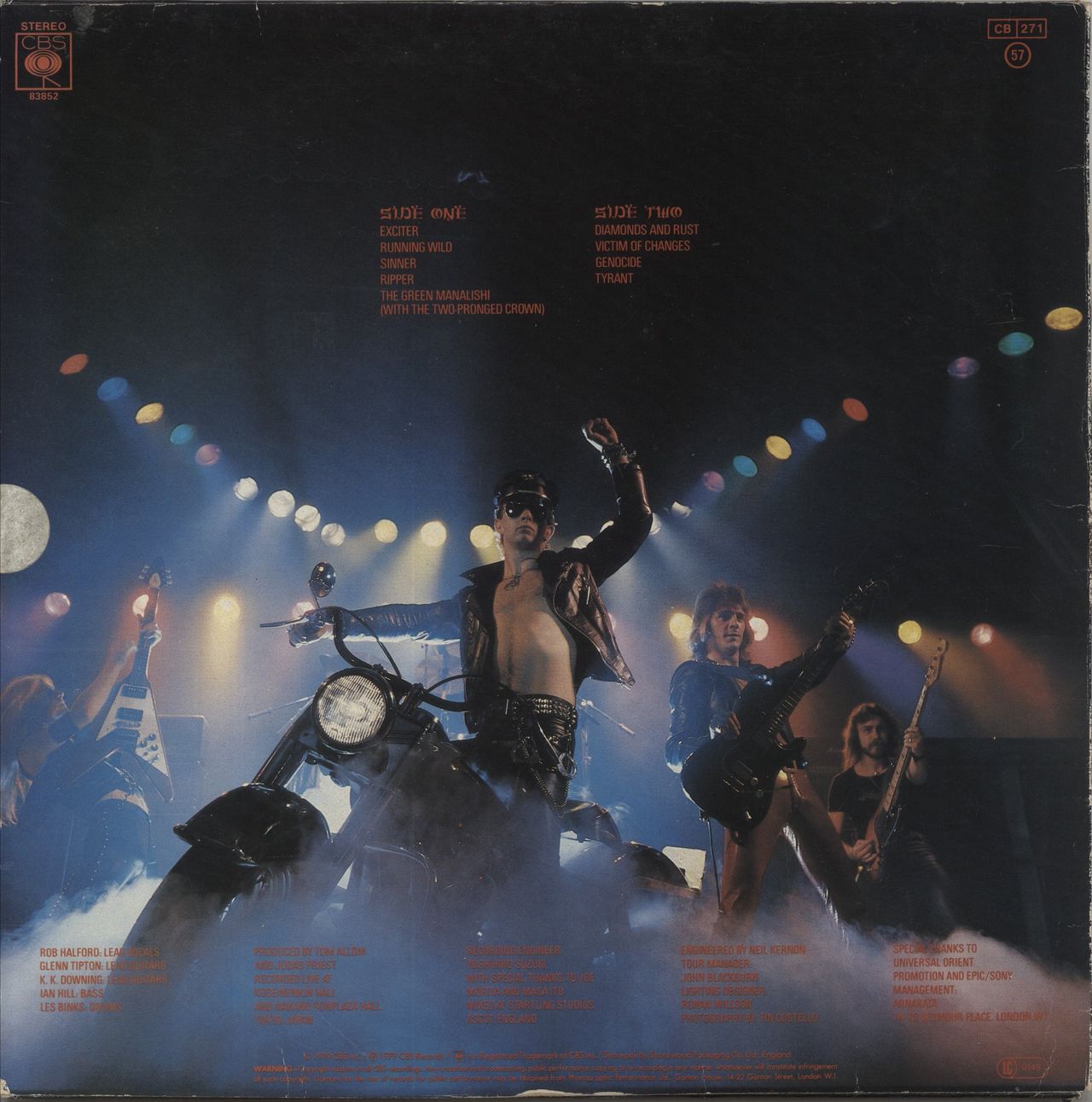 Judas Priest Unleashed In The East + 7" - EX UK Vinyl LP