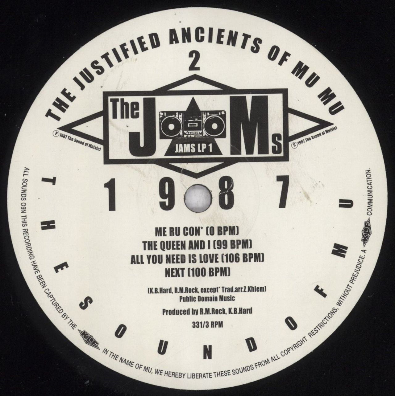 Justified Ancients Of Mu Mu 1987 What The F**k's Going On? - VG UK Vinyl LP