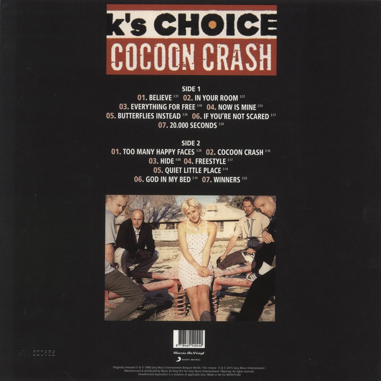 K's Choice Cocoon Crash - Translucent Red Vinyl UK Vinyl LP