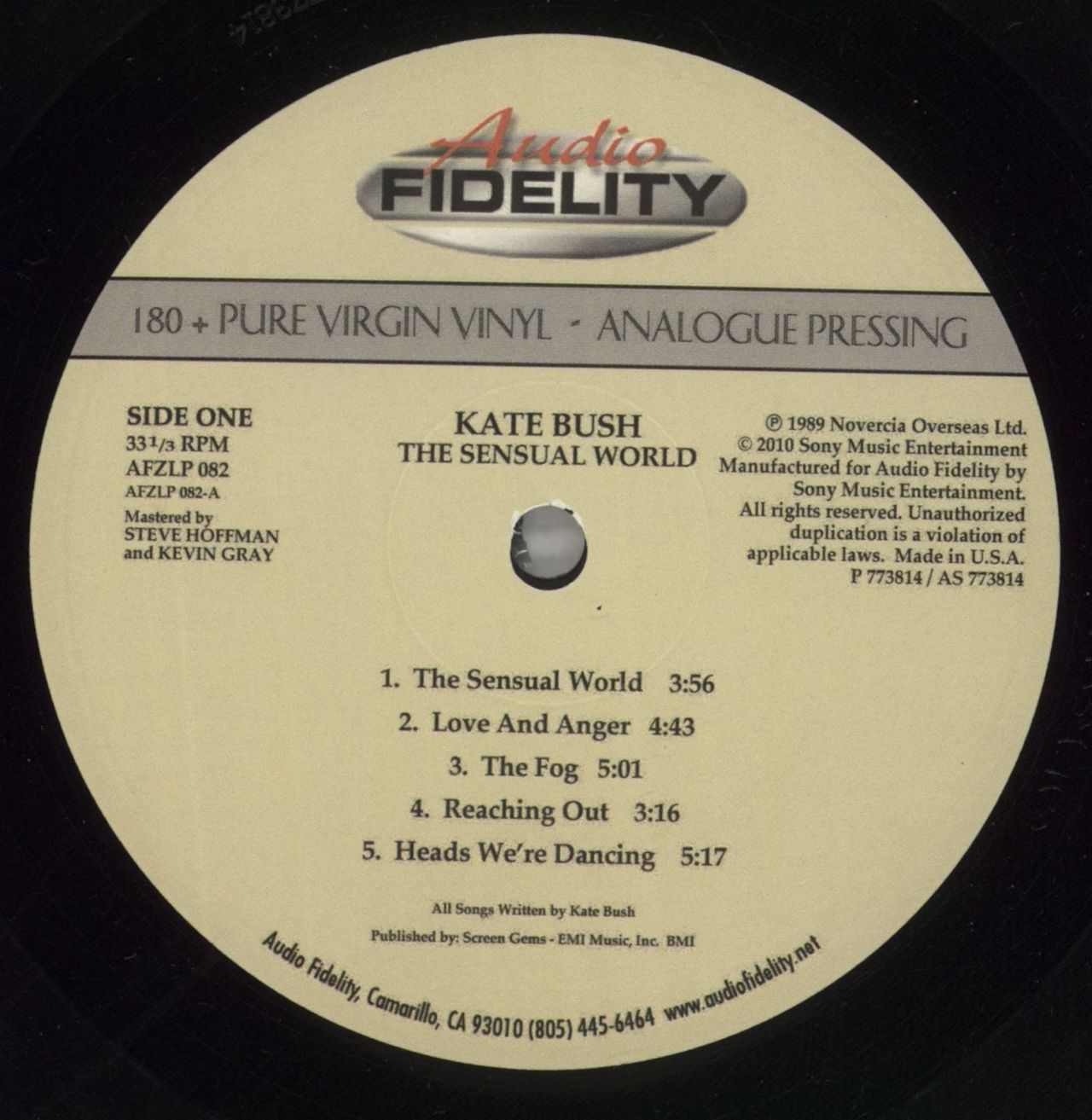 Kate Bush The Sensual World - 180gm - EX US Vinyl LP