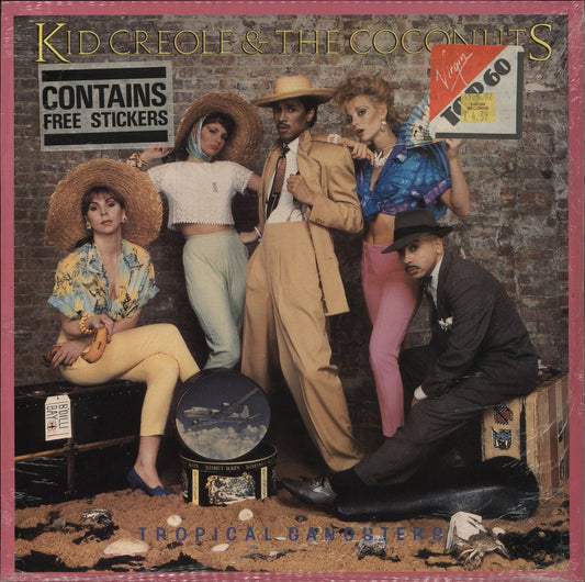 Kid Creole & The Coconuts Tropical Gangsters + Stickers UK Vinyl LP