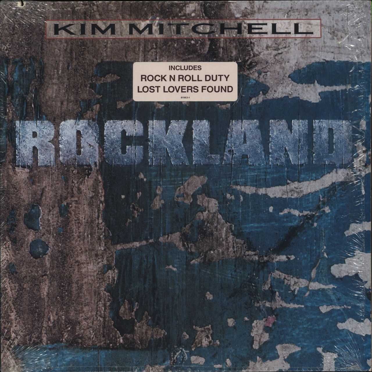 Kim Mitchell Rockland - stickered shrink US Vinyl LP