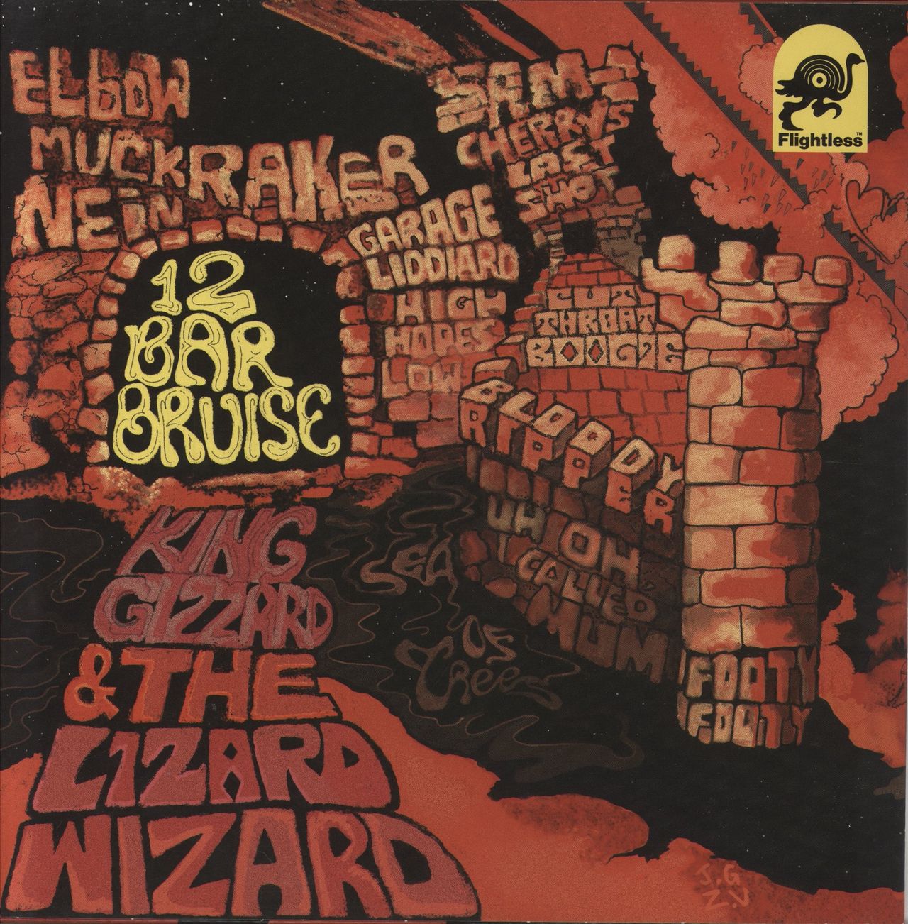 King Gizzard And The Lizard Wizard 12 Bar Bruise - Green Vinyl Australian Vinyl LP