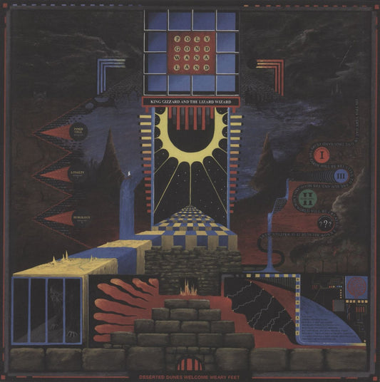 King Gizzard And The Lizard Wizard Polygondwanaland - Blue Splatter Vinyl UK Vinyl LP