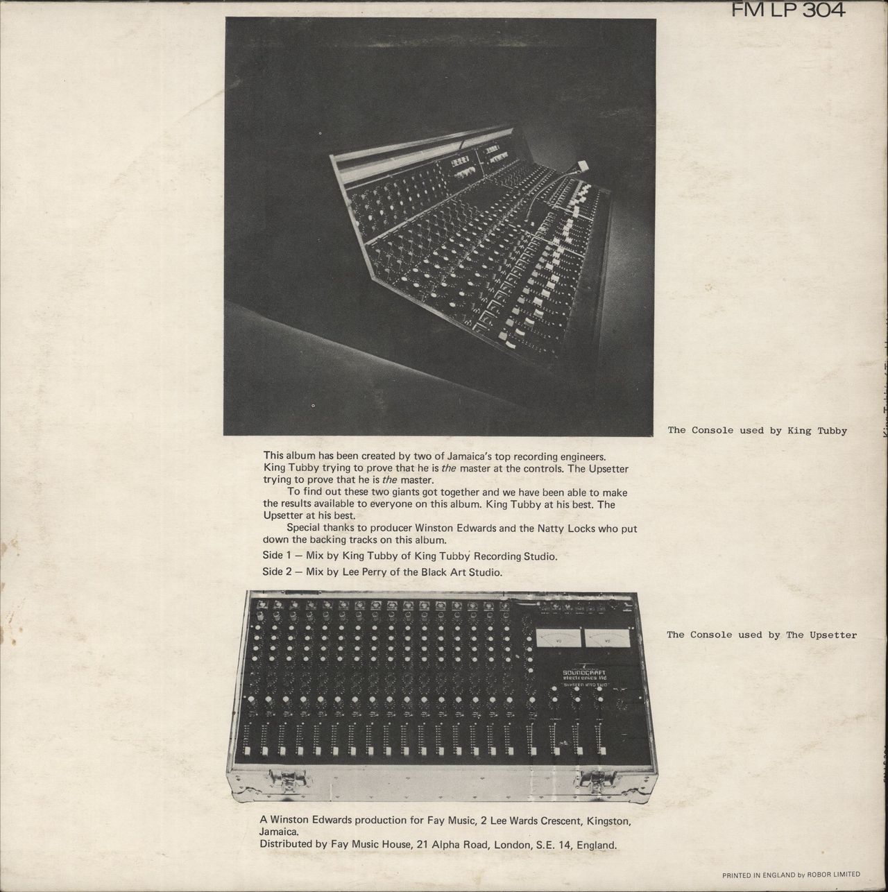 King Tubby At The Grass Roots Of Dub UK Vinyl LP