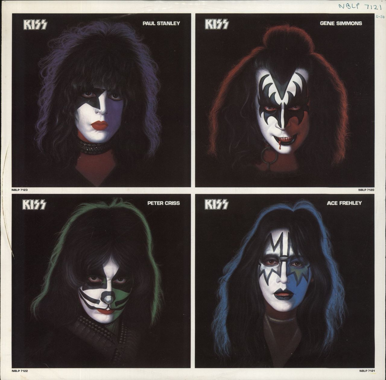 Kiss Ace Frehley + Mural Poster - Shrink US Vinyl LP