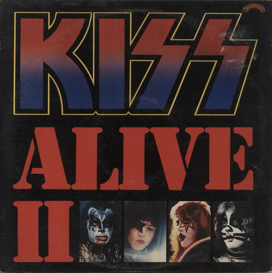 Kiss Alive II + Booklet + Tattoos - EX UK 2-LP vinyl set