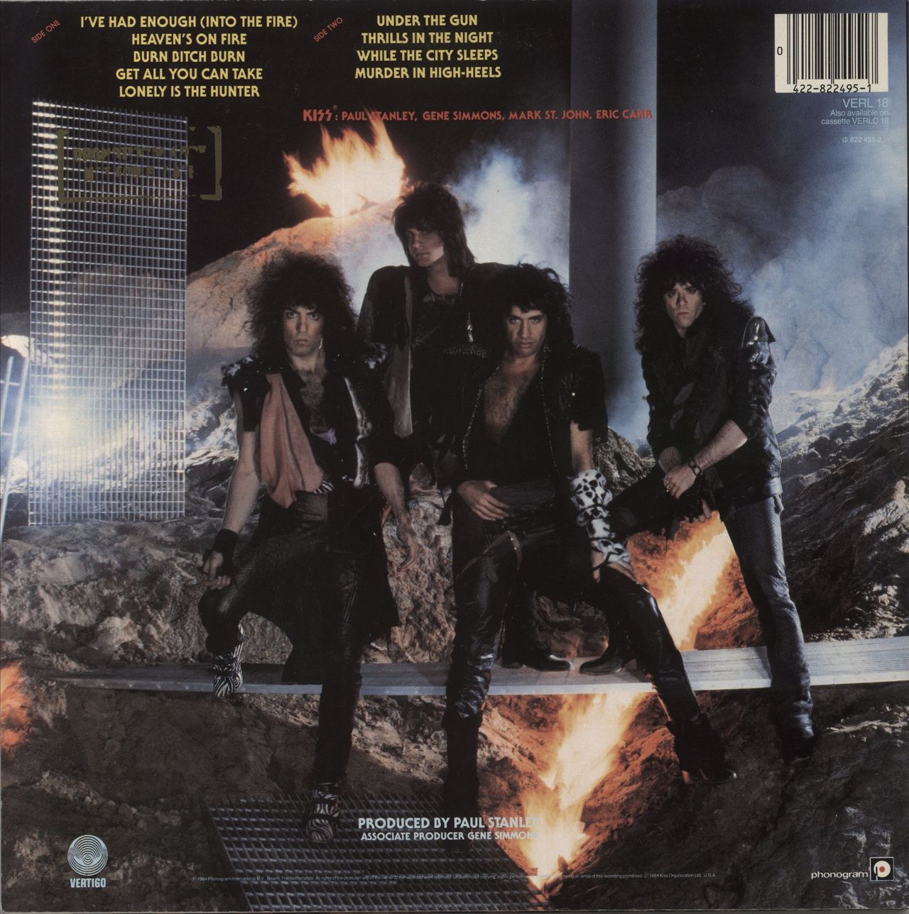 Kiss Animalize UK Promo Vinyl LP