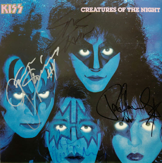 Kiss Creatures Of The Night - Autographed UK Vinyl LP