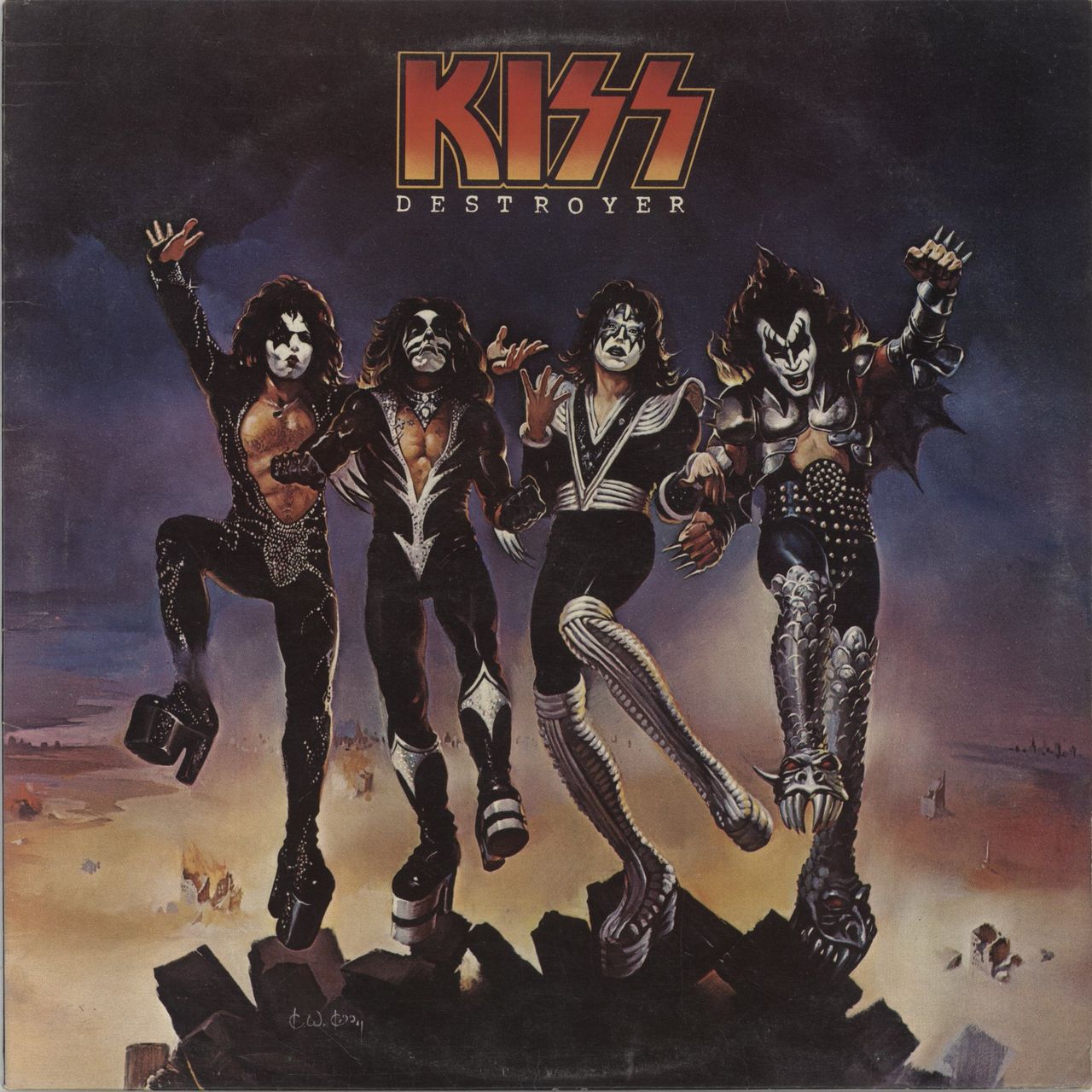 Kiss Destroyer - 1st - EX UK Vinyl LP