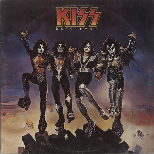 Kiss Destroyer - 1st - EX UK Vinyl LP