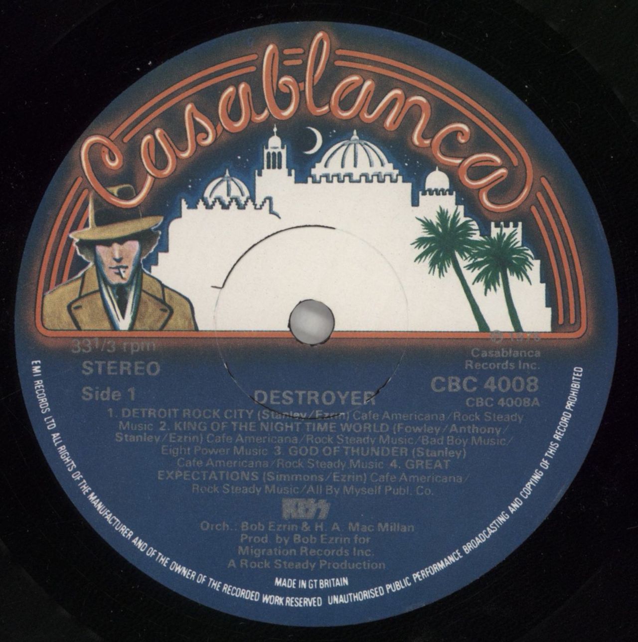 Kiss Destroyer - 1st - EX UK Vinyl LP