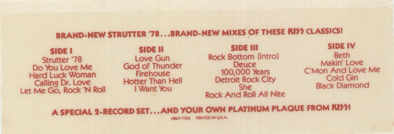 Kiss Double Platinum - Complete - EX Japanese 2-LP vinyl set