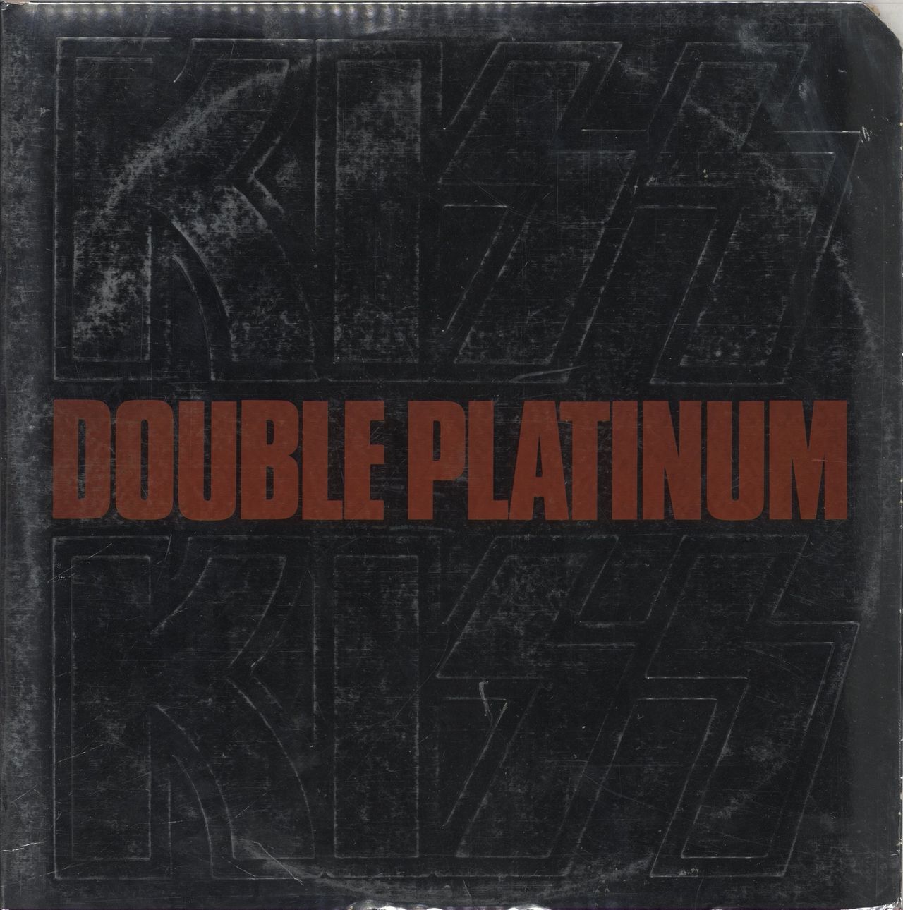 Kiss Double Platinum + Award & Merchandise Insert - EX US 2-LP vinyl set