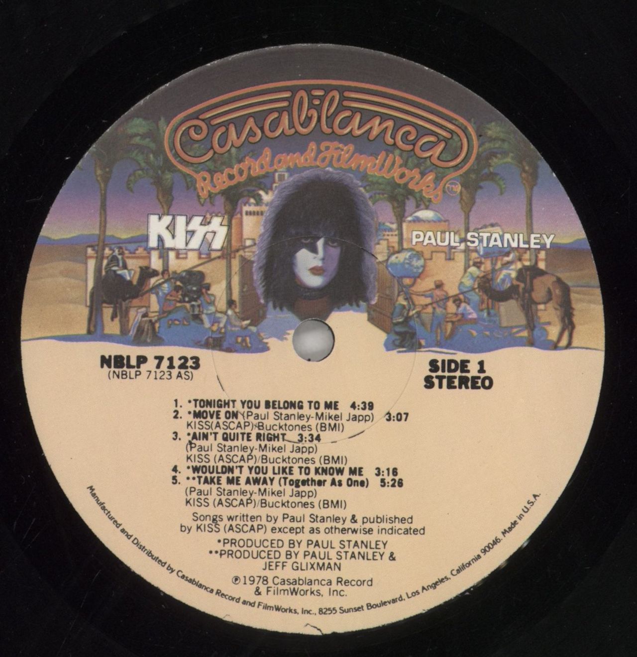 Kiss Paul Stanley + Mural Poster - Shrink US Vinyl LP