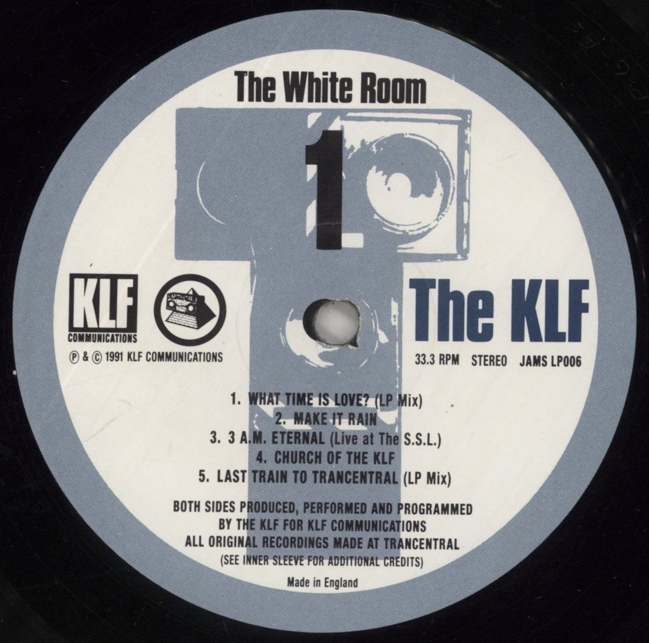 KLF The White Room - 1st - VG UK Vinyl LP