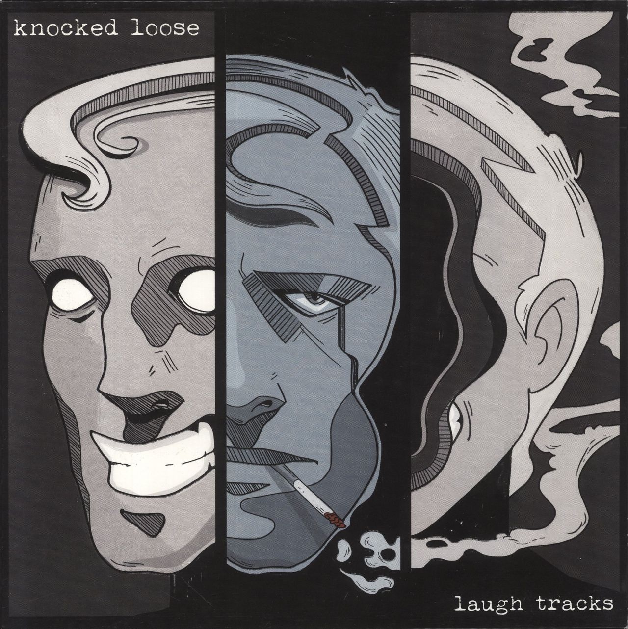 Knocked Loose Laugh Tracks - Black, Blue & White Smash Vinyl US Vinyl LP