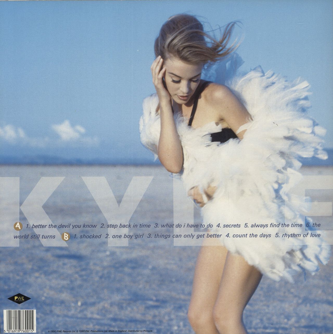Kylie Minogue Rhythm Of Love - Hype Stickered + Poster UK Vinyl LP