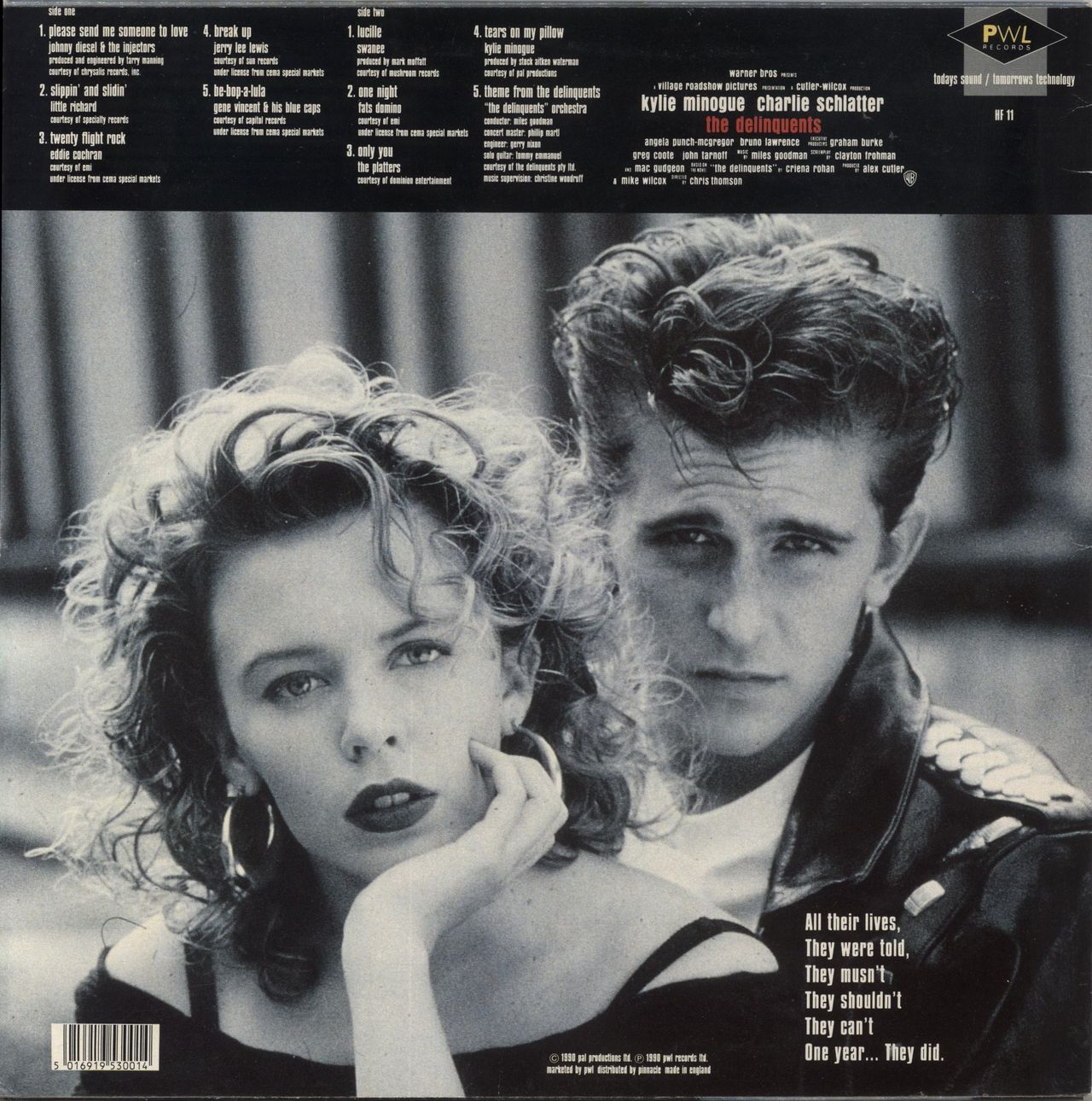 Kylie Minogue The Delinquents Soundtrack UK Vinyl LP