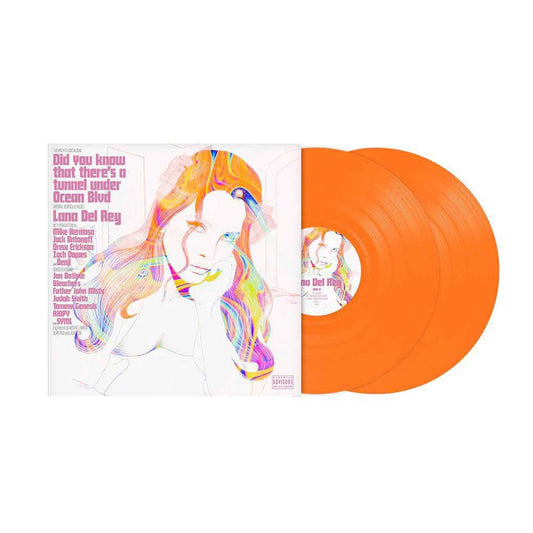Lana Del Rey - Did You Know That There's A Tunnel Under Ocean Blvd - Coachella Edition Orange Vinyl LP Record