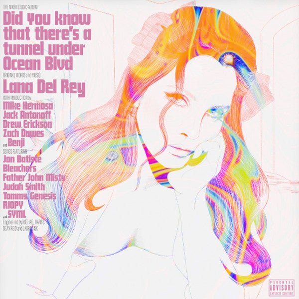 Lana Del Rey - Did You Know That There's A Tunnel Under Ocean Blvd - Coachella Edition Orange Vinyl LP Record