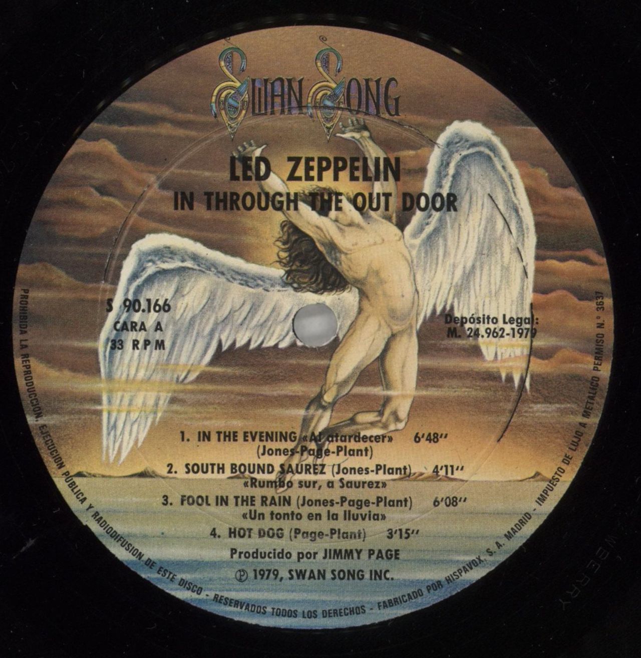 Led Zeppelin In Through The Out Door - Sleeve 'F' Spanish Vinyl LP