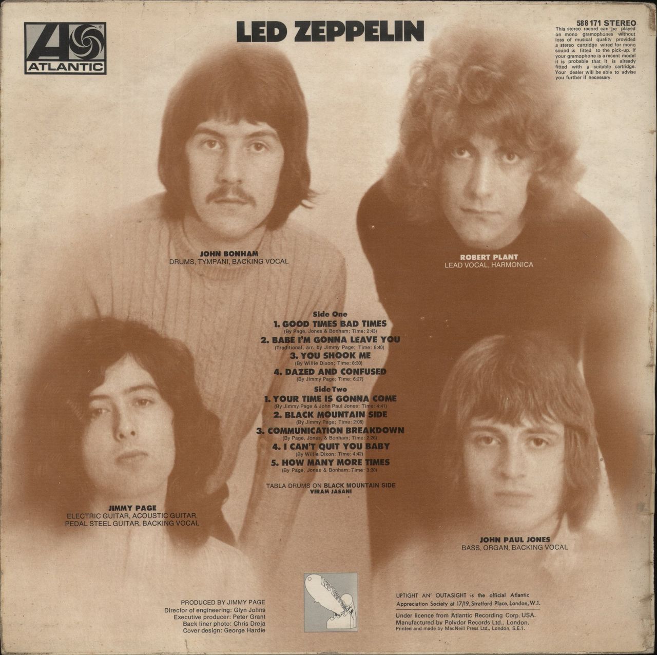 Led Zeppelin Led Zeppelin - 1st [A] - VG UK Vinyl LP