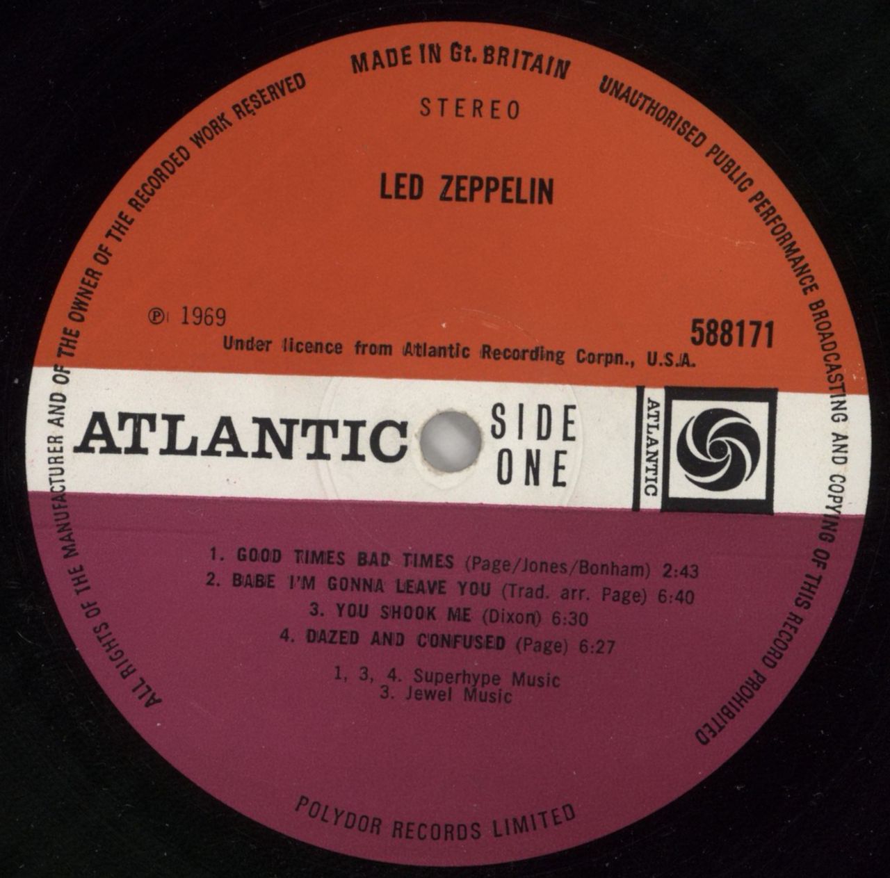 Led Zeppelin Led Zeppelin - 1st [A] - VG UK Vinyl LP