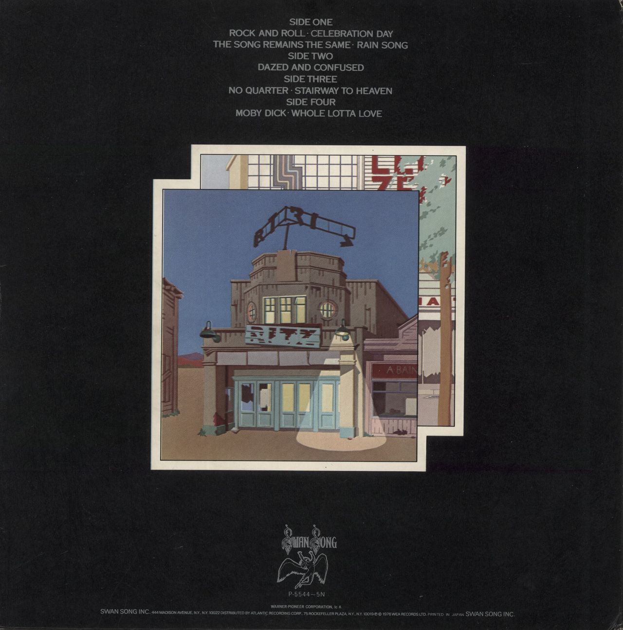 Led Zeppelin The Song Remains The Same - EX Japanese 2-LP vinyl set