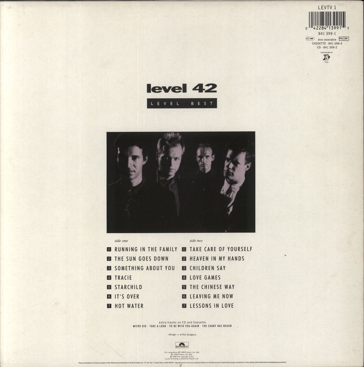 Level 42 Level Best Dutch Vinyl LP