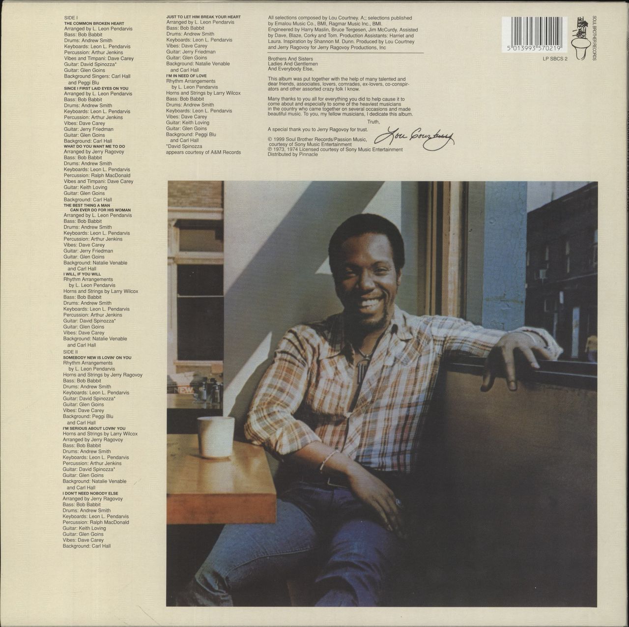 Lou Courtney I'm In Need Of Love UK Vinyl LP