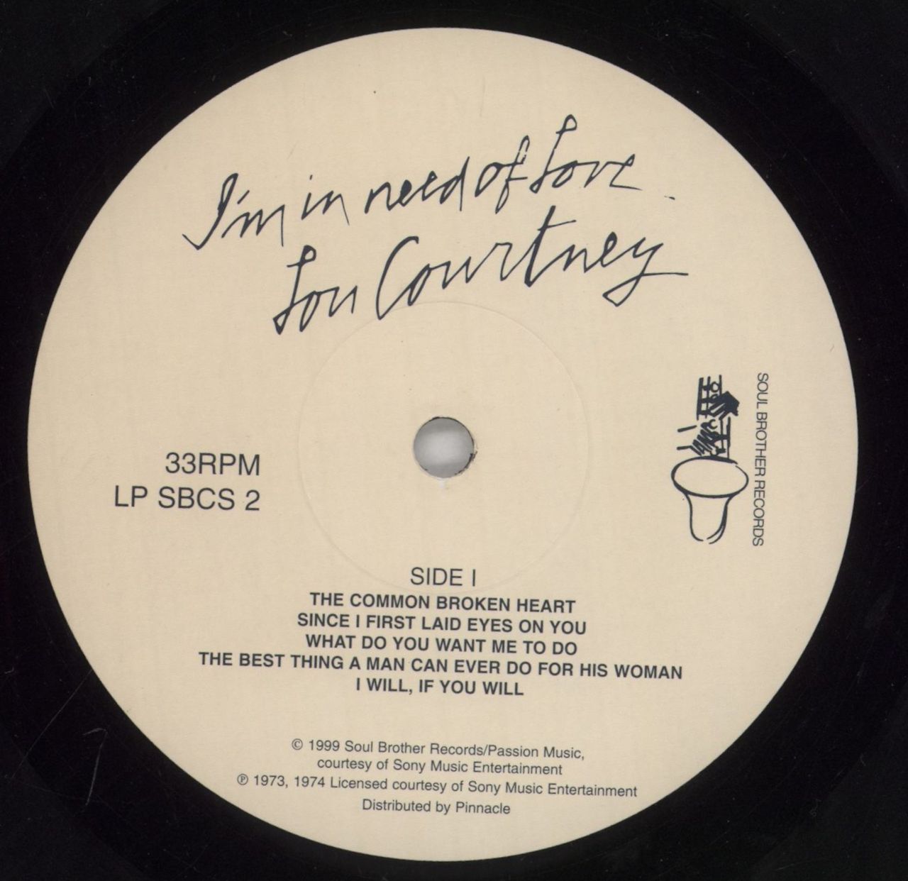 Lou Courtney I'm In Need Of Love UK Vinyl LP