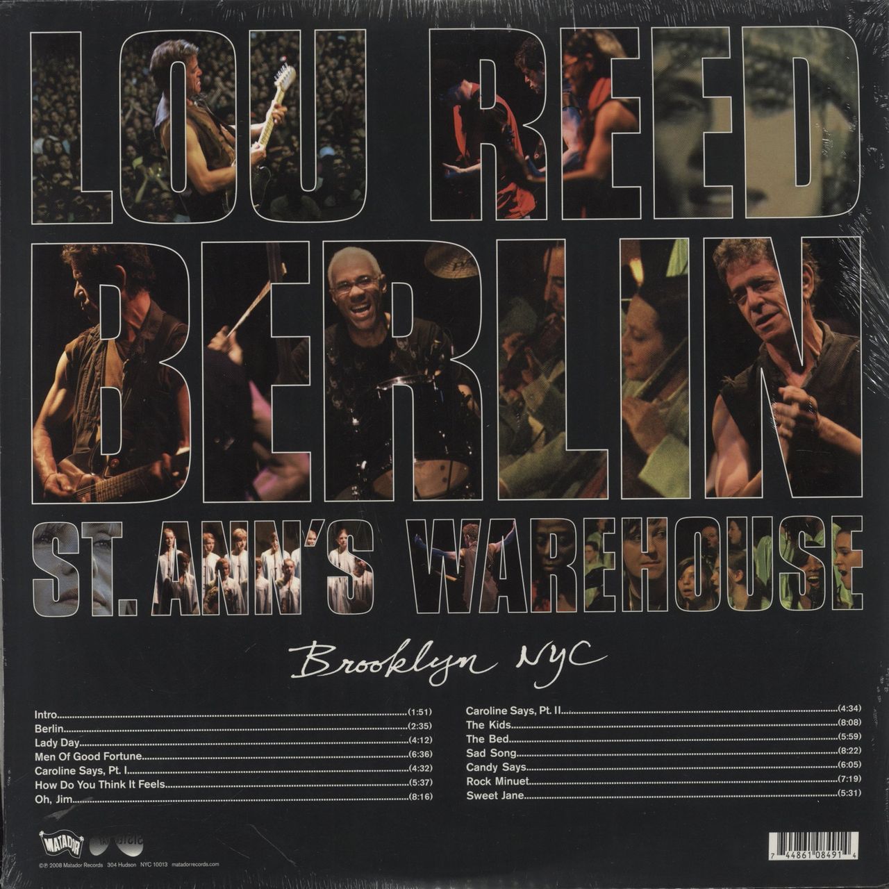Lou Reed Berlin: Live At St. Ann's Warehouse - Sealed US 2-LP vinyl set