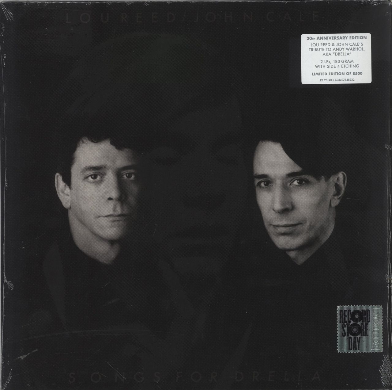 Lou Reed Songs For Drella - 30th Anniversary Edition - Etched - Sealed US 2-LP vinyl set