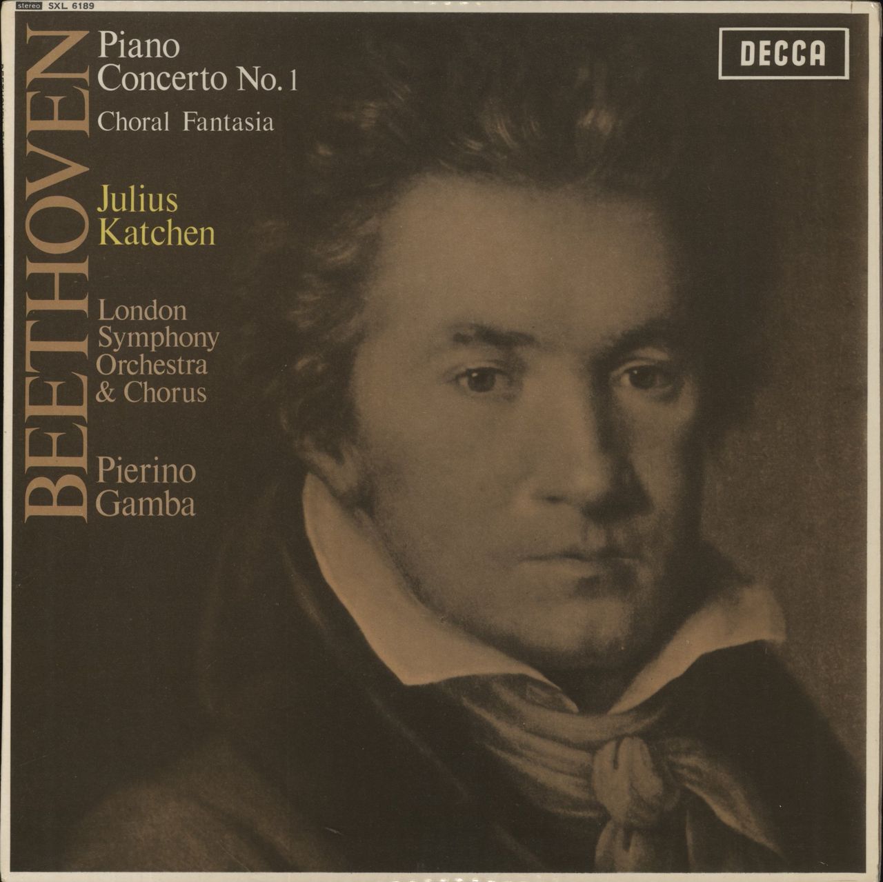 Ludwig Van Beethoven Beethoven: Piano Concerto No. 1 / Choral Fantasia UK Vinyl LP