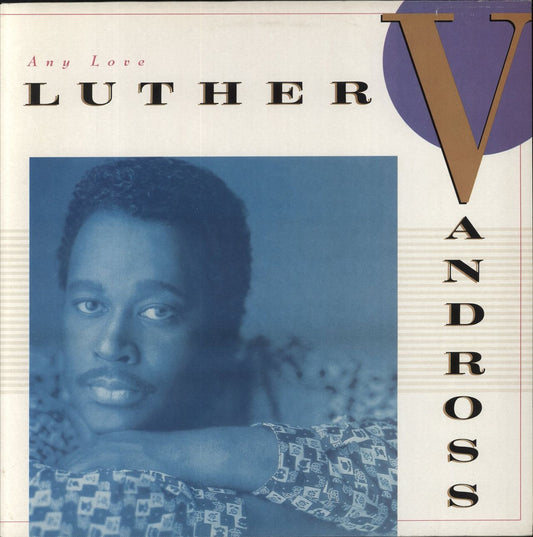 Luther Vandross Any Love - Gold Promo Stamped UK Vinyl LP