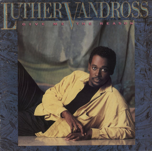 Luther Vandross Give Me The Reason - Gold Promo Stamped UK Vinyl LP