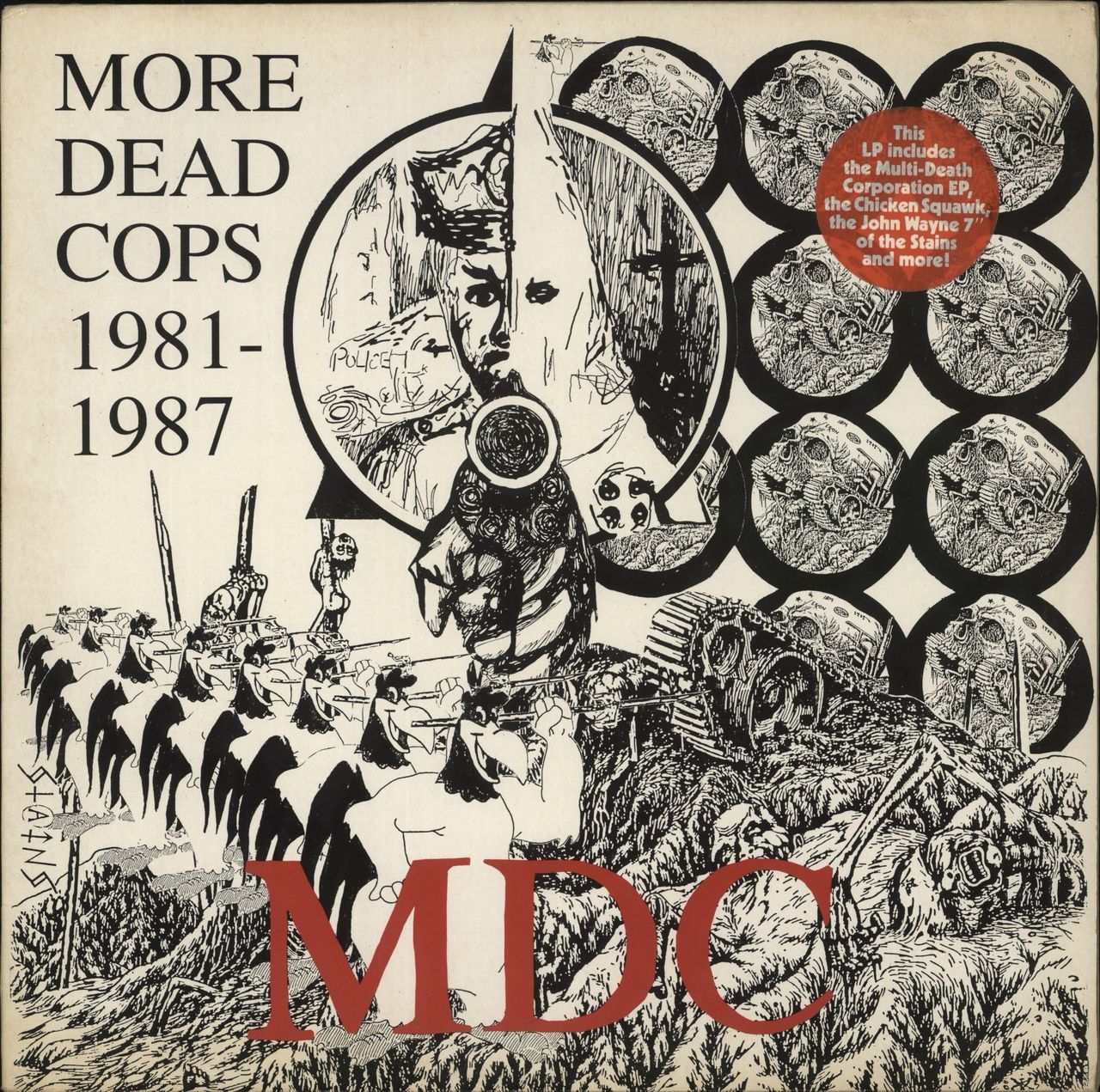M.D.C. More Dead Cops 1981-1987 German Vinyl LP