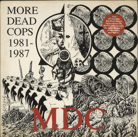 M.D.C. More Dead Cops 1981-1987 German Vinyl LP