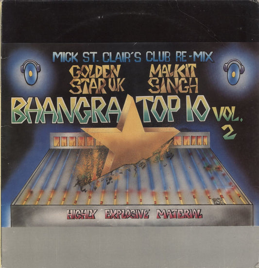Malkit Singh Bhangra Top Ten Vol.2 - Mick St. Clair's Club Remix UK Vinyl LP