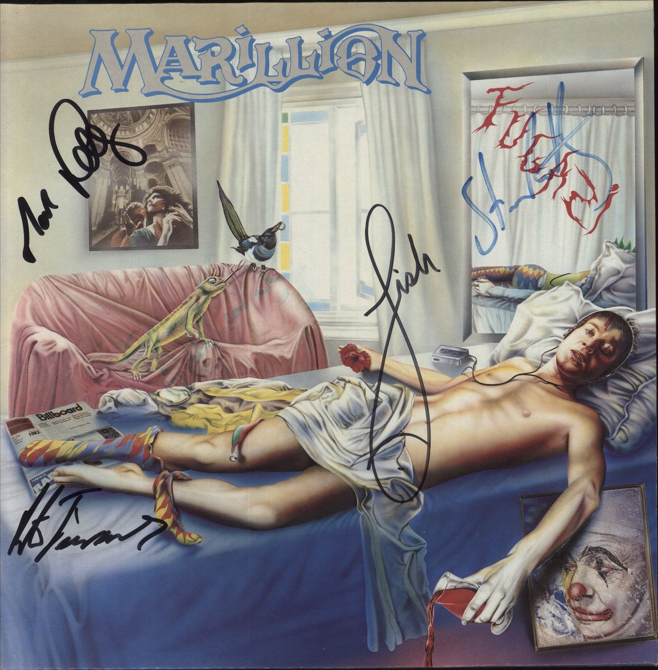 Marillion Fugazi - Test Press - Autographed UK Vinyl LP