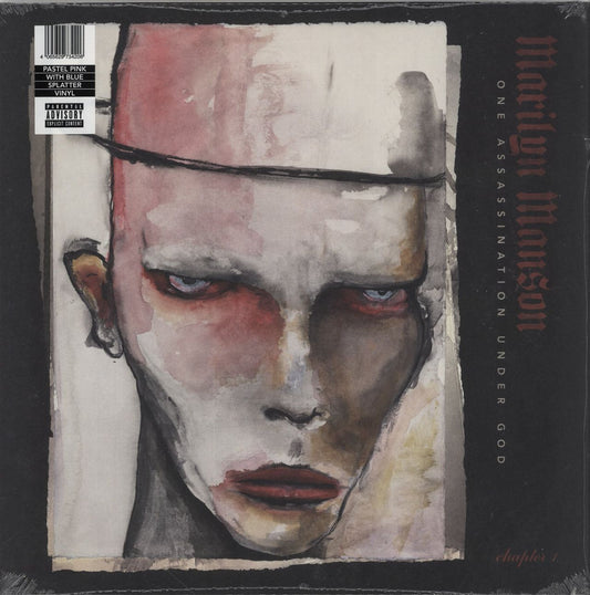 Marilyn Manson One Assassination Under God [Chapter 1] - Pastel Pink With Blue Splatter Vinyl - Sealed UK Vinyl LP