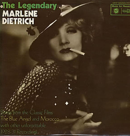 Marlene Dietrich The Legendary Marlene Dietrich UK Vinyl LP