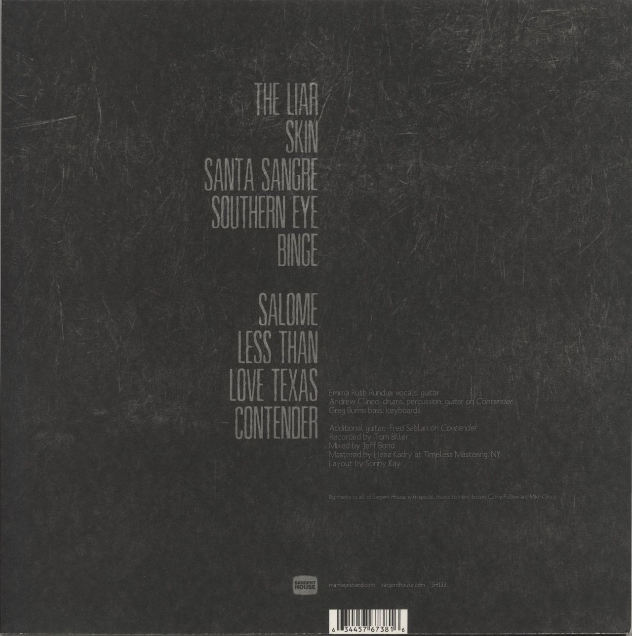 Marriages Salome US Vinyl LP
