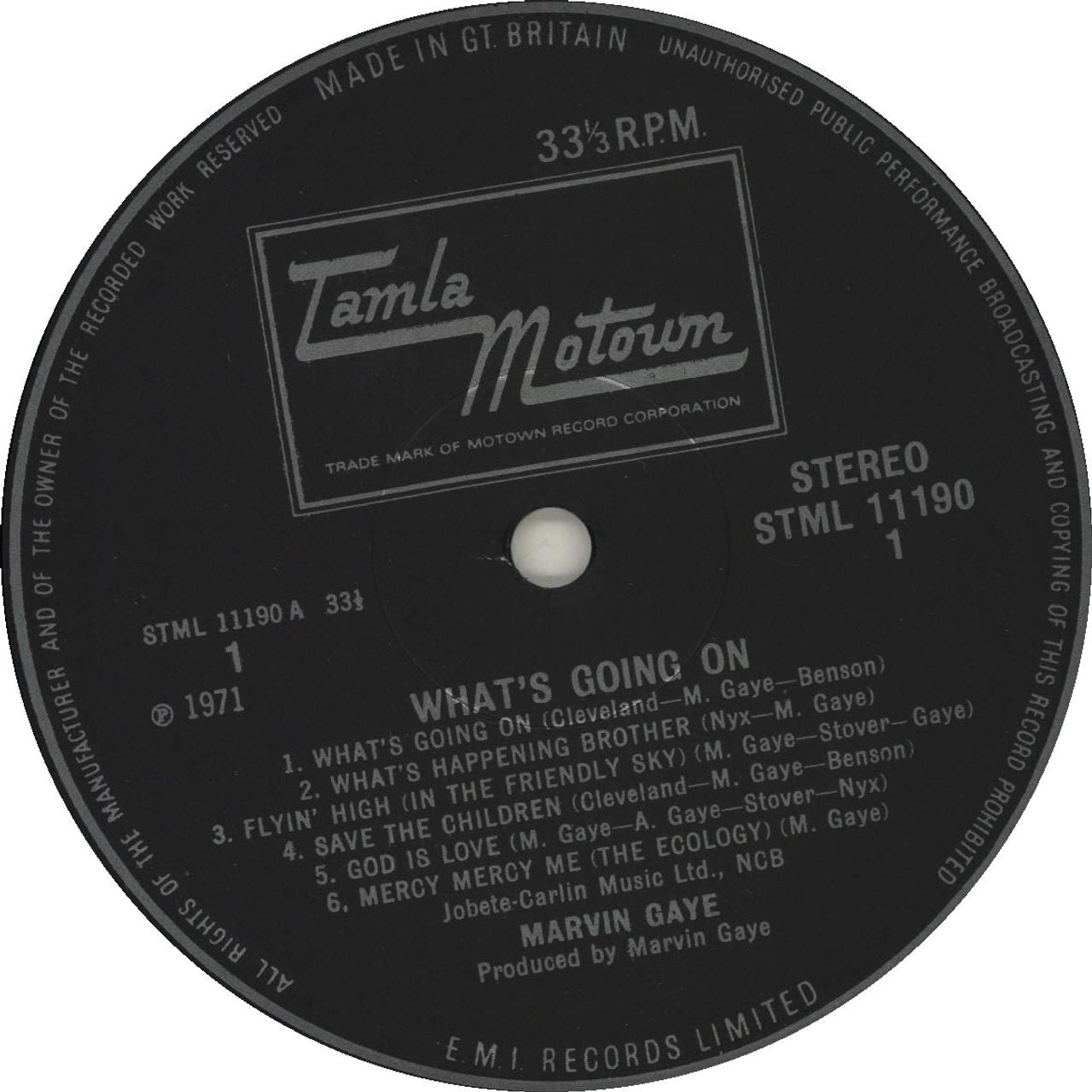 Marvin Gaye What's Going On - 1st + Insert UK Vinyl LP