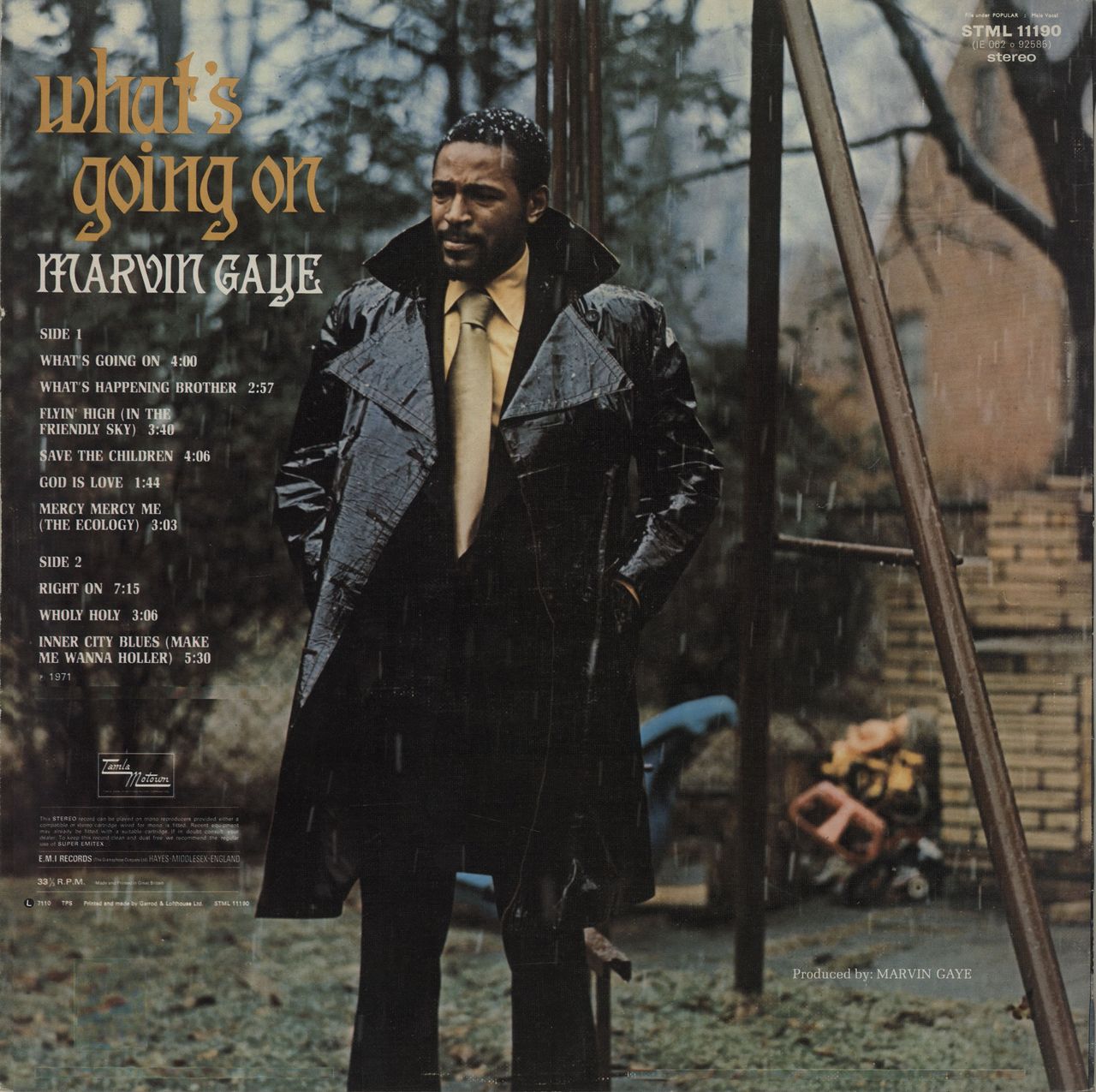 Marvin Gaye What's Going On - 1st + Insert UK Vinyl LP