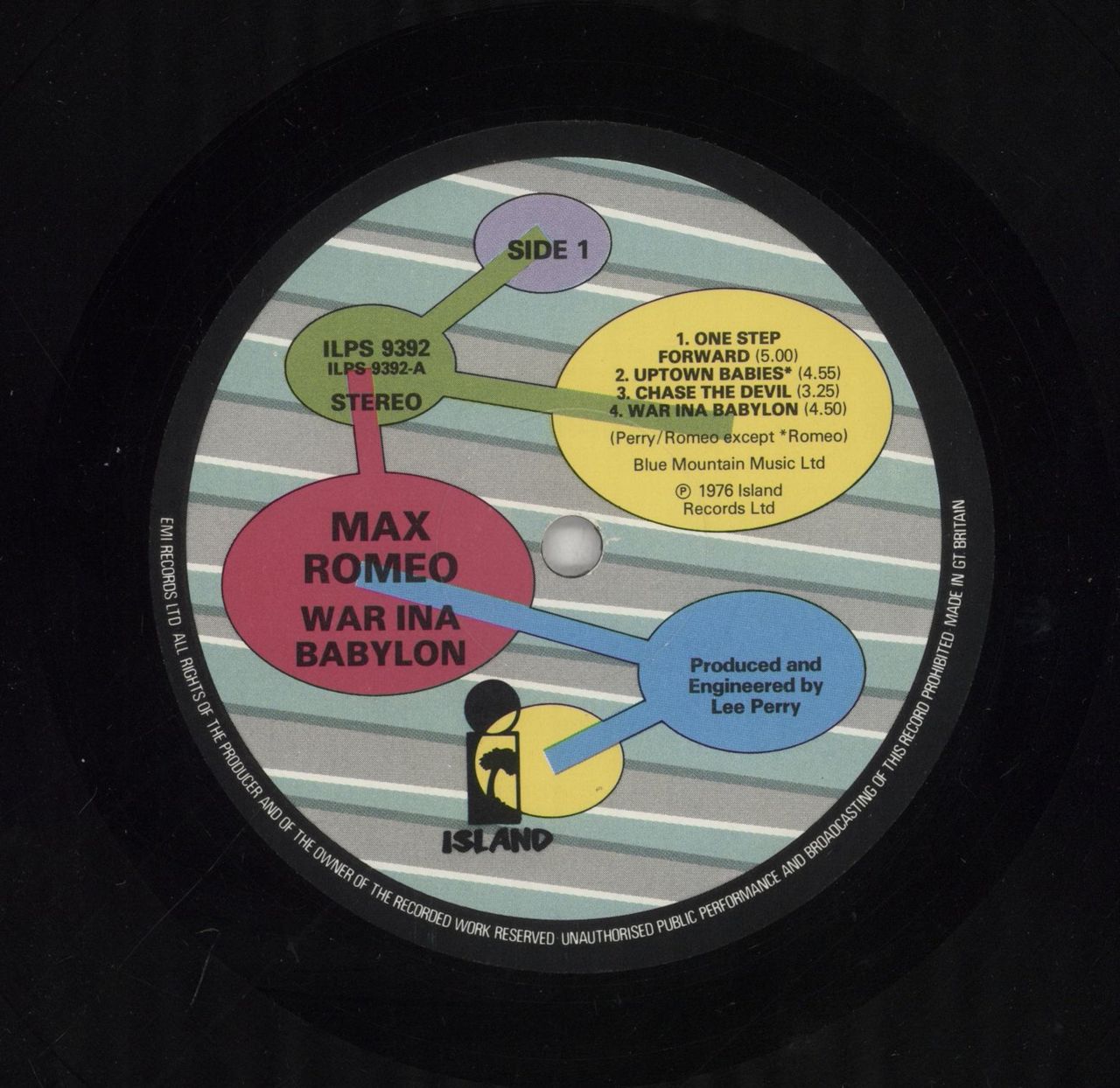 Max Romeo War Ina Babylon - Bubbles Label - EX UK Vinyl LP